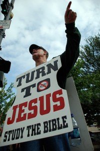 Turn to Jesus street preaching at Bele Chere 2007 Turn to Jesus street preaching at Bele Chere 2007