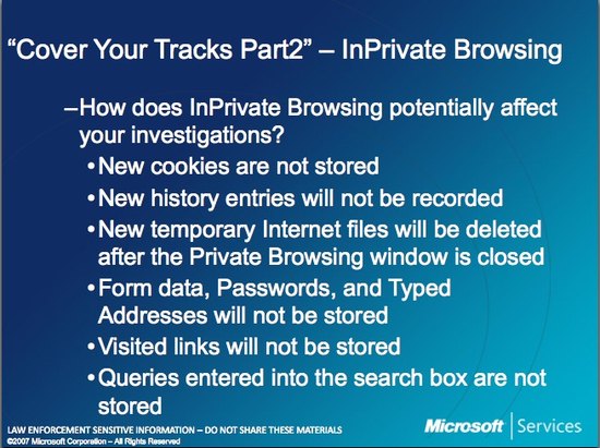 Microsoft Law Enforcement InPrivate 2 Microsoft Law Enforcement InPrivate 2