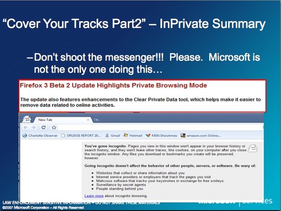 Microsoft Law Enforcement InPrivate 3 Microsoft Law Enforcement InPrivate 3