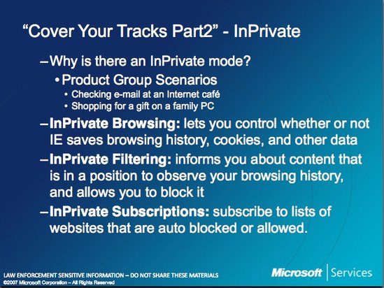 Microsoft Law Enforcement InPrivate Microsoft Law Enforcement InPrivate